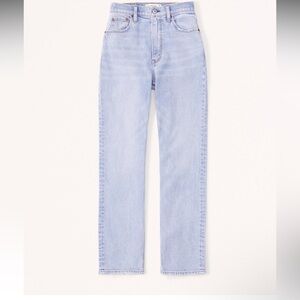 Abercrombie ultra high rise ankle straight jeans, size 26